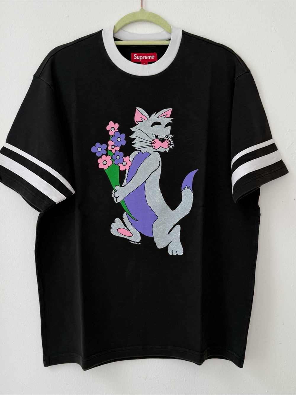 Supreme Glitter Cat FW26 Black T-Shirt